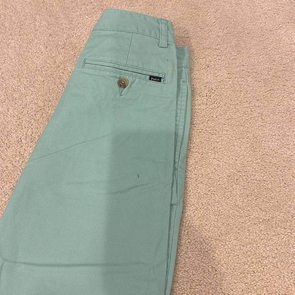 Polo dress pants boys- white and sage green - Picture 5 of 7